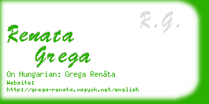 renata grega business card